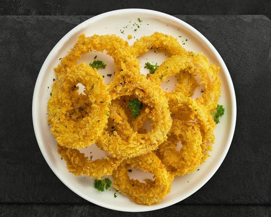Order Onion Rings food online from The Burger Sizzle store, Saint Clair Shores on bringmethat.com