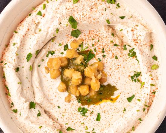 Order Hummus Plate food online from Soom Soom Fresh Mediterranean store, Los Angeles on bringmethat.com