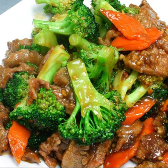 Order S19. Beef with Szechuan Sauce food online from Excel Chinese Restaurant store, South Chesterfield on bringmethat.com