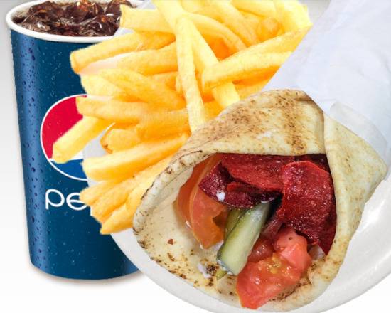 Order Soujouk Shawarma Wrap food online from La Shawarma store, Los Angeles on bringmethat.com