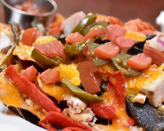 Order Nachos Rancheros food online from Post Office Cafe store, Babylon on bringmethat.com