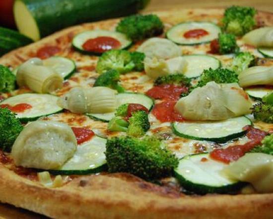 Order Gourmet Veggie Pizza (12" Medium) food online from Stefano's Pizza store, Mill Valley on bringmethat.com