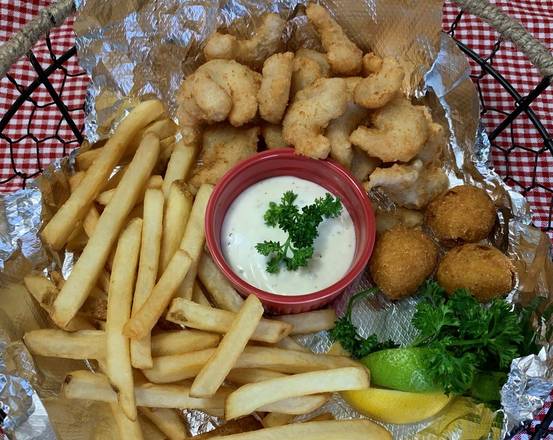 Order Popcorn Shrimp Platter Only food online from Crispy Chicken & Rice store, Garland on bringmethat.com