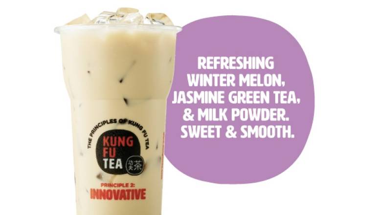 Order Winter Melon Milk Green Tea food online from Kung Fu Tea store, Canton on bringmethat.com