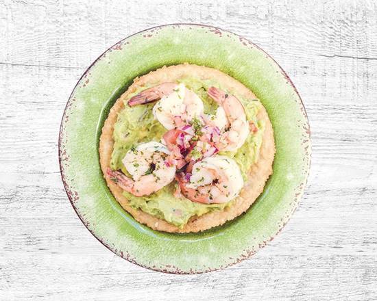 Order Crunchy Arepa Con Camarones food online from Noches De Colombia store, Fairview on bringmethat.com