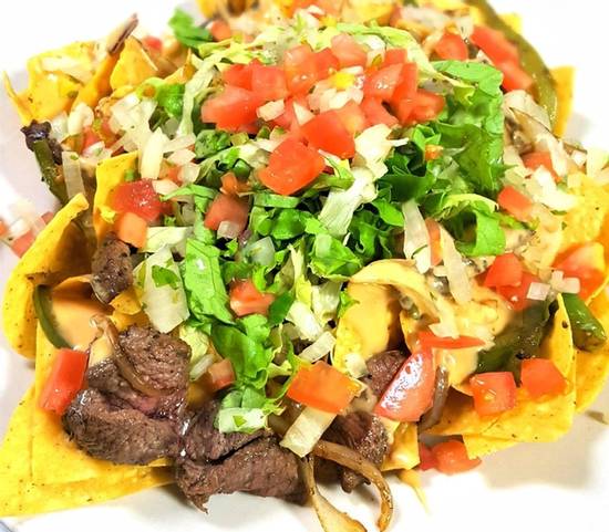 Order Steak House Pub Nachos food online from Dilworth Neighborhood Grille store, Charlotte on bringmethat.com