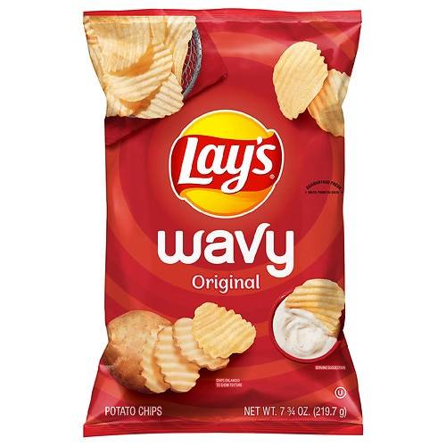 Order LAYS WAVY REGULAR 7.75OZ PPR food online from Walgreens store, Maysville on bringmethat.com