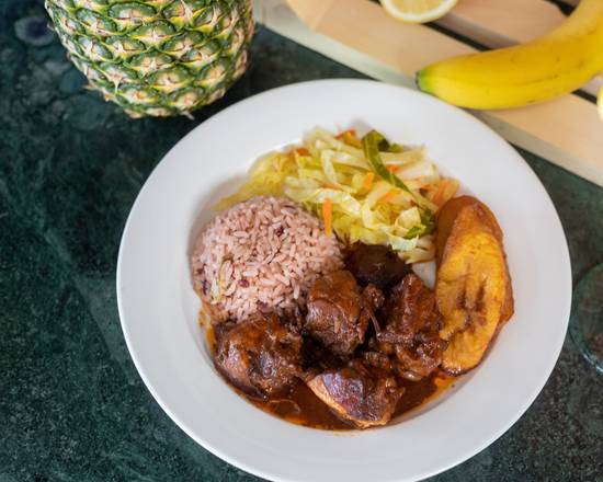 Order Brown Stew Chicken food online from Valencia Caribbean Restaurant store, Margate on bringmethat.com