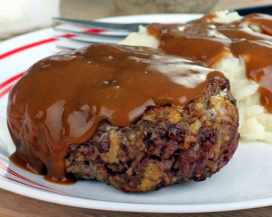 Order Hamburger Steak food online from Asana Cafe store, Tulsa on bringmethat.com