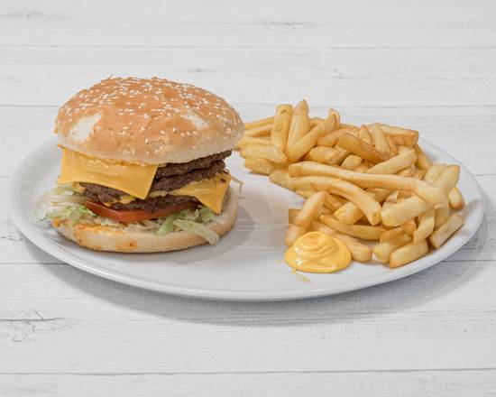 Burger triple cheese