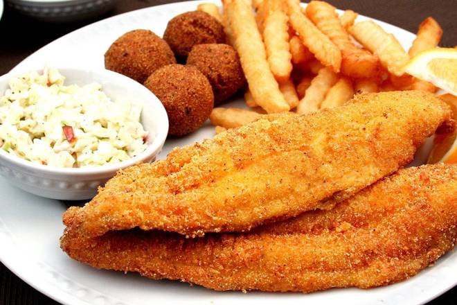 Order Fried Tilapia Basket (4 pcs) food online from Red Hook Express store, Memphis on bringmethat.com