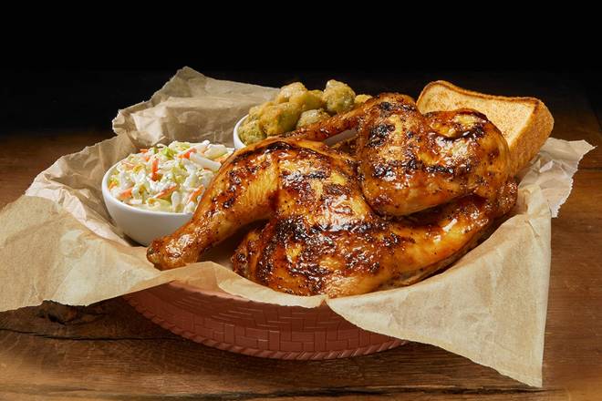 Order SMOKED HALF CHICKEN PLATE food online from Shane's Rib Shack store, Marrero on bringmethat.com