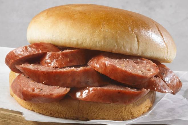 Order SMOKED SAUSAGE SANDWICH food online from Shane's Rib Shack store, Marrero on bringmethat.com