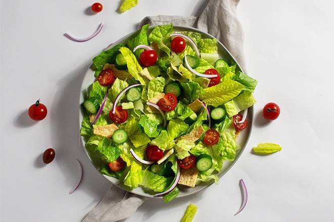 Order Fattoush Salad food online from Salads Here store, Emeryville on bringmethat.com