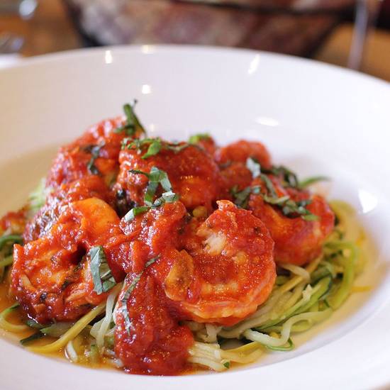 Order Lunch - Zucchini Linguine Gamberetti food online from La Piazza store, Merrick on bringmethat.com