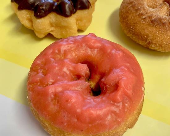 Order strawberry icing cake donut food online from Donuts & Delites store, Van Nuys on bringmethat.com
