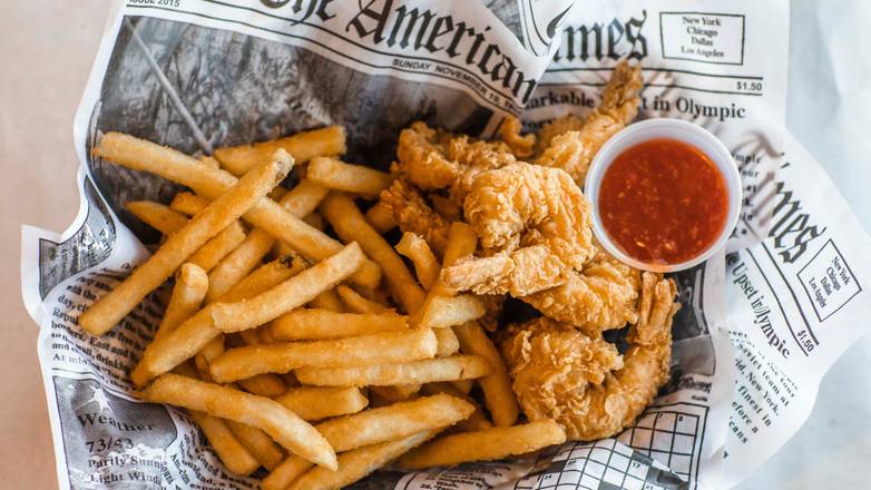Order Shrimp Basket food online from Hook & Reel Cajun Seafood store, Killeen on bringmethat.com