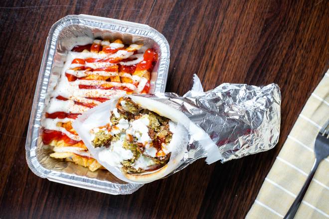 Order Falafel Wrap come with fries  food online from Austin Habibi store, Austin on bringmethat.com