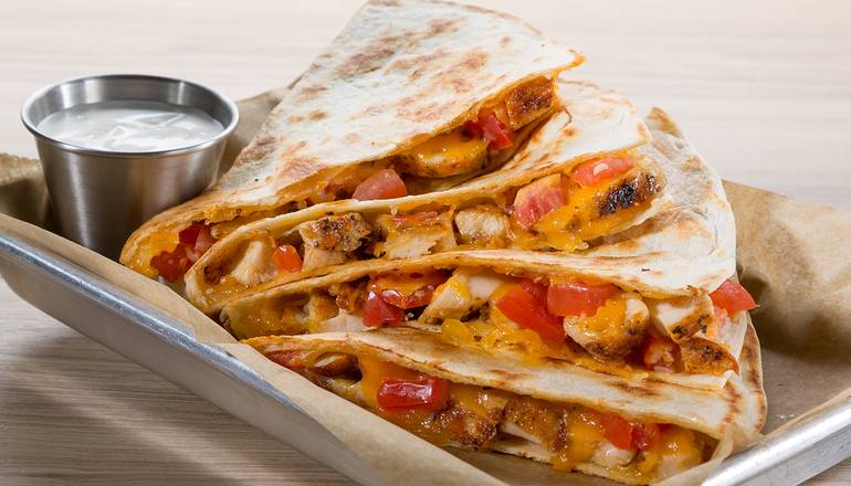 Order Blackened Chicken Quesadilla food online from Wing Zone store, Lexington on bringmethat.com