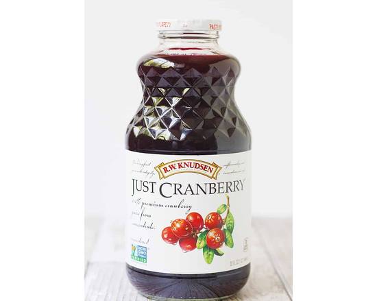 Order R.W KNUDSEN Just Cranberry 32Oz  food online from Fresko Market store, Miami on bringmethat.com