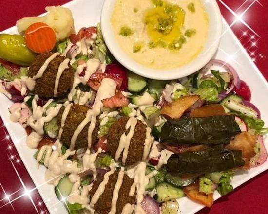 Order Veggie Combo platter  food online from The Nizam's Authentic Indian Cuisine store, Egg Harbor Township on bringmethat.com