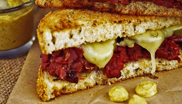 Order Frisco Pastrami Sandwich food online from Robeks Fresh Juices & Smoothies store, Fullerton on bringmethat.com