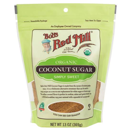 Order Bob's Red Mill Organic Coconut Sugar 13oz food online from Everyday Needs by Gopuff store, Tampa on bringmethat.com