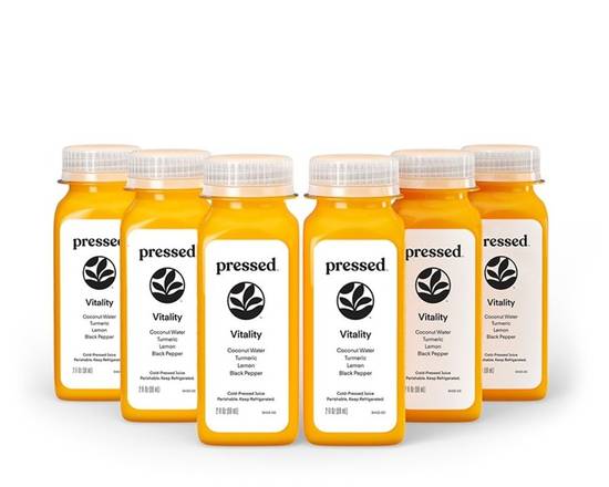 Order Vitality Shot 6-Pack | With Turmeric food online from Pressed store, Beverly Hills on bringmethat.com