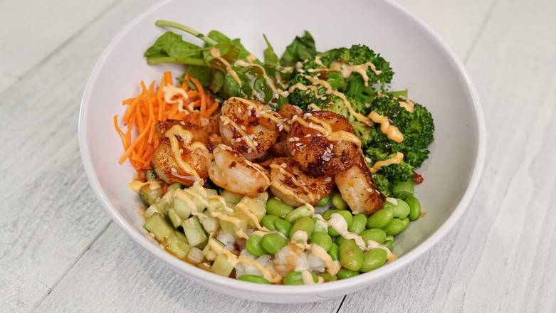 Order Asian Power Bowl w/Grilled Shrimp  food online from Hickory Tavern store, Holly Springs on bringmethat.com