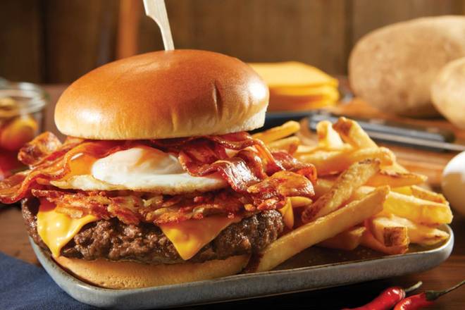 Order Rise & Shine Burger food online from Bob Evans store, Lewes on bringmethat.com