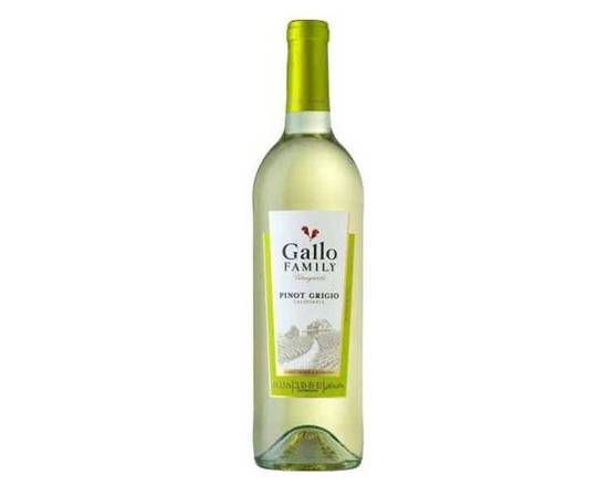 Order Gallo Family Pinot Grigio 750ml (11.5% ABV) food online from Richmond Food Center store, Richmond on bringmethat.com