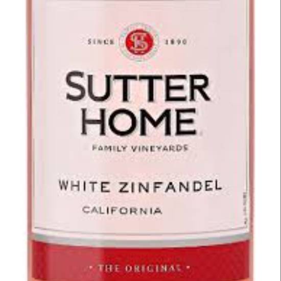 Order Sutter Home White Zinfandel  food online from The Village Store store, San Diego on bringmethat.com
