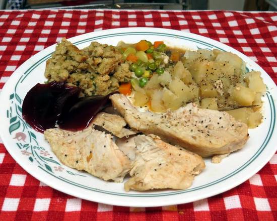Order Hot Turkey Dinner food online from Lucky Restaurant store, Lacey on bringmethat.com