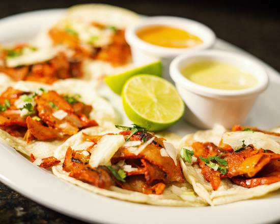 Order Pastor Tacos food online from Chihua Restaurant & Bar store, El Paso on bringmethat.com