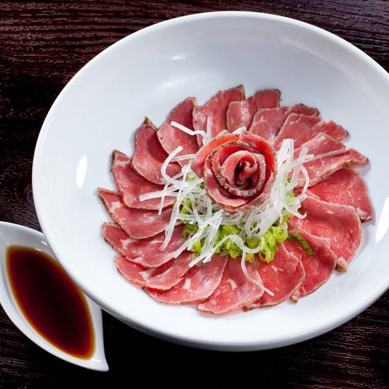 Order Beef Tataki food online from Akashi Japanese Restaurant store, Miami on bringmethat.com