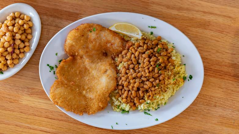 Order Dinner Schnitzel food online from Pita Hut store, Miami Beach on bringmethat.com