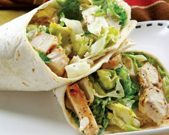 Order Chicken Caesar Wrap food online from The Great American Bagel store, Oak Lawn on bringmethat.com