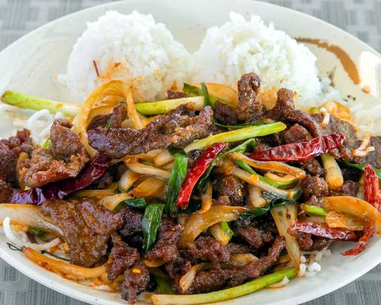 Order Mongolian Beef food online from Manna Teriyaki store, Seattle on bringmethat.com