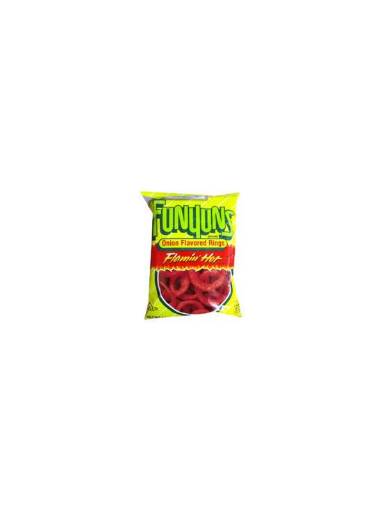 Order Funyuns Hot 2.12 OZ food online from Chevron Extramile store, W Sacramento on bringmethat.com