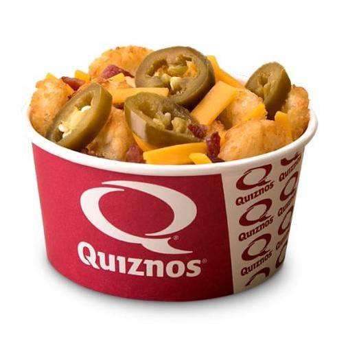 Order Loaded Bacon Jalapeno Cheddar Tater Tots food online from Quiznos Grill store, Denver on bringmethat.com