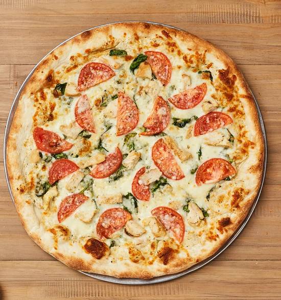 Order The Great White Pizza - Lg 16" food online from Johnny's New York Style Pizza store, Sandy Springs on bringmethat.com