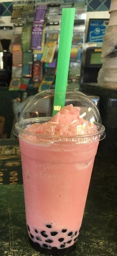 Order Watermelon Boba Tea food online from Bangkok Fusion Café store, Saint Petersburg on bringmethat.com