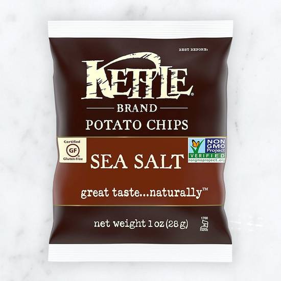 Order Kettle Brand® Sea Salt Potato Chips, 1 Ounce food online from Boudin store, Walnut Creek on bringmethat.com