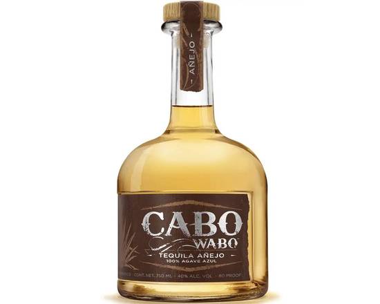 Order Cabo Wabo Añejo, 750mL tequila (40.0% ABV) food online from Xtra Liquors & Wines store, WEST MIAMI on bringmethat.com