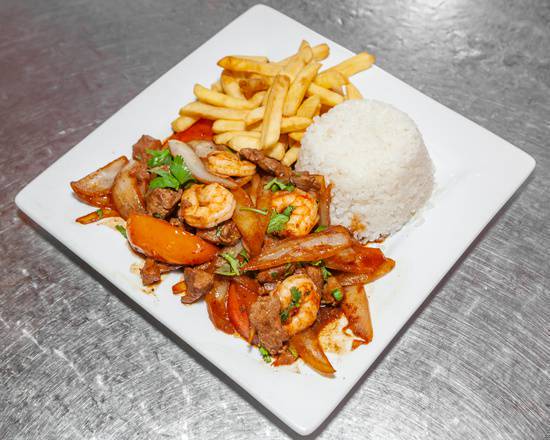 Order Beef Sauteed with Shrimp food online from La Granja store, Hollywood on bringmethat.com