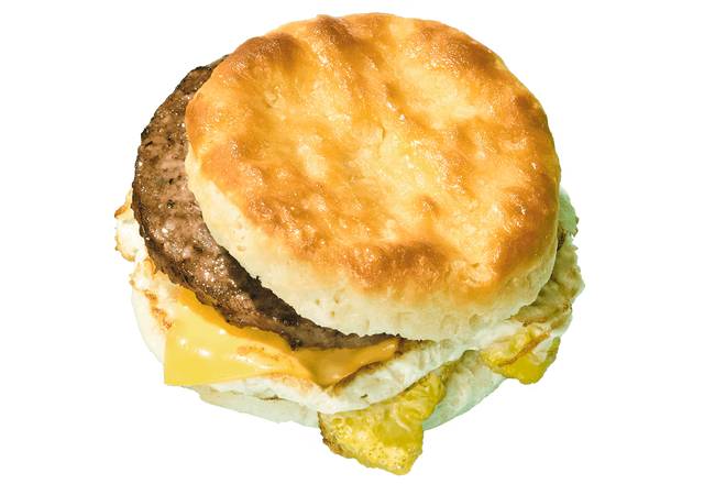 Order SAUSAGE, EGG & CHEESE BISCUIT food online from Krystal on Whitesburg #HTV004 store, Huntsville on bringmethat.com