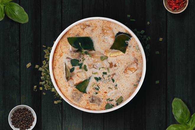 Soupe de Poulet au lait de Coco