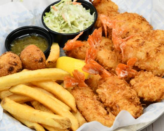 Order Jumbo Coconut Shrimp food online from Joe's Crab Shack store, Galveston on bringmethat.com