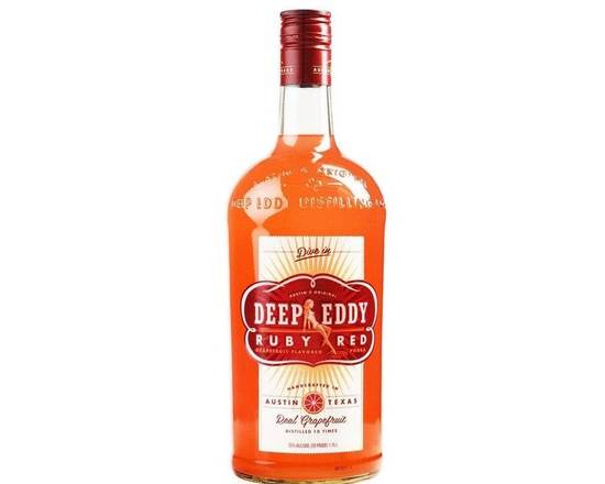 Order Deep Eddy Grapefruit, 1.75L vodka (35.0% ABV) food online from Woodbury Wine & Spirits store, ORLANDO on bringmethat.com