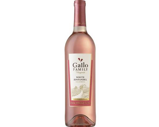 Order Gallo Family White Zinfandel 750ml (9% ABV) food online from Richmond Food Center store, Richmond on bringmethat.com